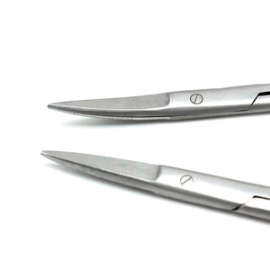 Tijeras de Iris TC Premium - Tijeras de Microdiscección Reutilizables con Incrustaciones de Carburo de Tungsteno y Mango Dorado para Recortar Suturas - Product Image 2