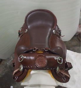 Genuine Leather Pleasure Riding <b>Saddle</b> Wade <b>Saddle</b> Roper Ranch Racing <b>Saddle</b> for Horse Products Equine Equestrian with Tack Set - Product Image 6