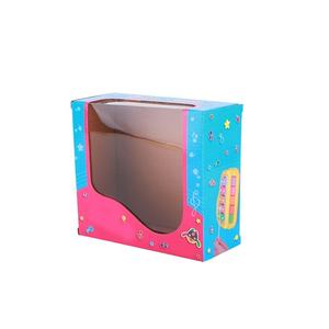 Corrugated Custom Logo Printed Eco-Friendly Biodegradable Folding Box Kraft Paper Empty <b>Gift</b> Packaging Boxes PVC Windows High - Product Image 1