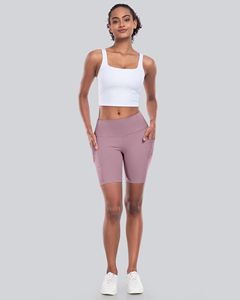 Novedad: Pantalones Cortos Deportivos para Mujer, Estilo Biker, de Tela Elástica con Memoria, Resistentes al Viento, Ecológicos, Transpirables, con Efecto Levanta Glúteos, para Yoga - Product Image 1