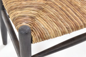 Fauteuil de salle à manger moderne en bois massif et rotin - Chaise de salle à manger d'extérieur durable et écologique pour la maison, l'hôtel, le bar - Product Image 6