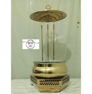 Recipientes para Servir Comida de Acero Inoxidable Ecológicos de Diseño Moderno y Lujoso para Fiestas de Boda, Calentador de Comida Tipo Buffet - Product Image 5