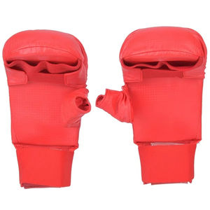 Guantes de Boxeo y Karate de Piel Sintética de Primera Calidad en Color Rojo Sólido, Ideales para Deportes de Combate, a Precio Económico - Product Image 4