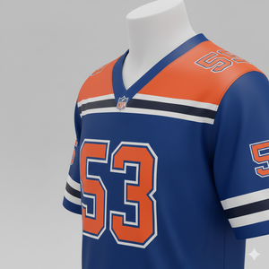 Camiseta Deportiva Personalizada de Fútbol Americano Unisex para Adultos, Camisetas de Malla Sublimadas con Nombre y Número del Equipo, Transpirables y Antibacterianas - Product Image 5