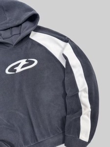 Sudadera con Capucha Bordada Personalizada para Hombre, Nueva Moda Otoño Invierno, Sudadera con Capucha Bordada de Felpa - Product Image 3