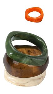 Handmade Acrylic <b>Resin</b> Bangles & Bracelets-H a CRAFT Women's Classic Crown Shape Jewelry for Anniversary Occasions - Product Image 2