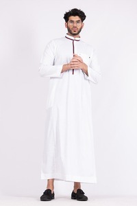 <b>Men</b> Juba Comfortable Traditional Muslim Robe Islamic Long Clothing Modest Loose Fit Breathable Fabric - Product Image 5