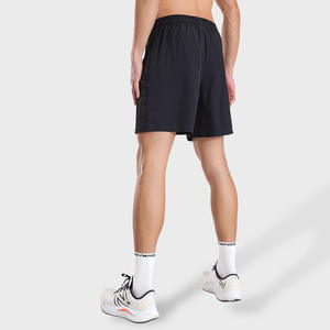 Pantalones Cortos Deportivos para Hombre, Color Gris Sólido, Talla XS, Cintura Elástica Media, Estilo Atlético con Bolsillos, Tejido de Poliéster Ecológico - Product Image 5