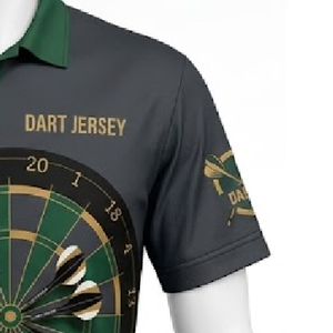 Camiseta de Polo Profesional para Dardos, Diseño Personalizado, Secado Rápido, Transpirable, Ropa de Equipo para Entrenamiento y Partidos de Dardos, Ligera, Fabricación OEM/ODM - Product Image 6