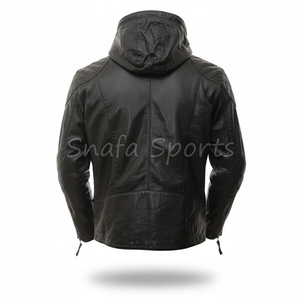Veste en cuir pour homme, mode automne-hiver, style décontracté et ample, style motard, en vente en gros. - Product Image 2