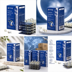 Suplemento Dietético de Vitamina D3 K2 para Adultos con 30mcg de K2 y 125mcg de D3 para la Salud Ósea y el Apoyo Inmunológico - Product Image 6
