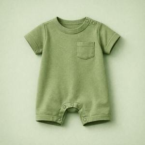 Mameluco Unisex para Bebé, 95% Bambú, 5% Elastano, Manga Corta, Ultra Suave, Transpirable, Antiarrugas, Cierre con Broches - Product Image 3