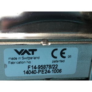VAT F14-95878/22 14040-PE24-1006 THROTTLING GATE - Equipo y piezas de semiconductores de confianza de Trusted Global Legacy - Product Image 1