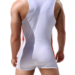 Maillot de lutte sublimé respirant et écologique pour homme, coupe ajustée, séchage rapide, style débardeur, toutes saisons - Product Image 4