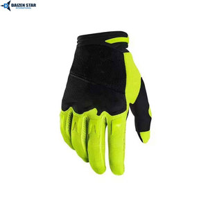 Gants de course à doigts entiers, noir, vert fluo, respirants, antidérapants, en PU, pour cyclisme en extérieur, unisexe - Product Image 3
