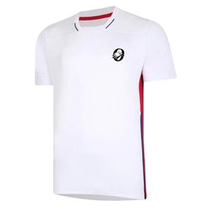 Maillot de rugby blanc et rouge à manches courtes pour homme, uniforme d'équipe, chemise de sport, tenue d'entraînement, vêtements de sport, vêtements de jeu en plein air - Product Image 1