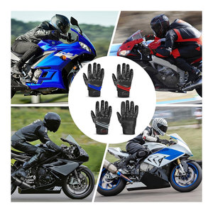 Gants de moto d'hiver coupe-vent unisexes, durables, antidérapants, compatibles avec les écrans tactiles, en cuir, pour la conduite par temps froid - Product Image 4