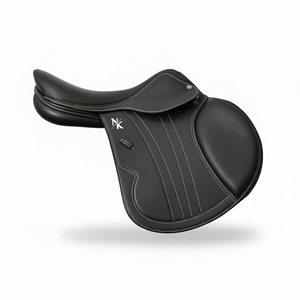 Wholesale English Jumping Dressage Saddle Genuine Leather Wood Tree Adjustable Gullet English horse racing products from India - Product Image 1