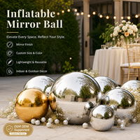 Ballons miroir géants gonflables en PVC brillants pour la décoration