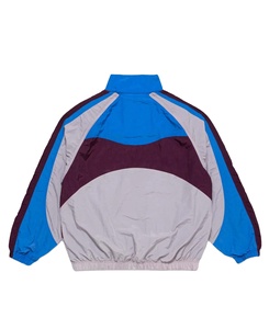 Plain Color Block Retro Vintage <b>Waterproof</b> Windbreaker <b>Jacket</b> Custom Logo Outdoor Track Windbreaker <b>Jacket</b> For Men - Product Image 3