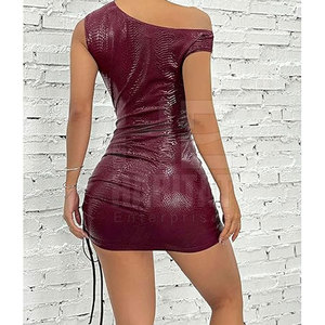 Robe en cuir véritable confortable pour femmes, matériau durable, texture douce, parfaite pour les vêtements pour adultes - Product Image 3