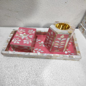 Elegante Colección con Incrustaciones de Nácar para Regalos Festivos de Ramadán y Árabes, Juego de Quemadores de Incienso de Madera Hechos a Mano con Aura de Sultán - Product Image 3