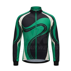 Chaqueta Deportiva de Ciclismo Transpirable con Material Ligero, Construcción Resistente al Viento, Cierre Frontal Completo y Detalles Reflectantes - Product Image 2