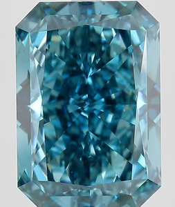Diamante de corte radiante de color azul cultivado en laboratorio para la fabricación de joyas, diamante suelto - Product Image 3