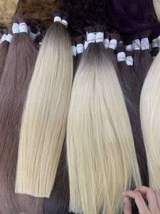 Extensions de cheveux en vrac au prix de gros, fortes et soyeuses, doublement noyées, 100 grammes, couleurs ombrées 8 pouces - Product Image 6