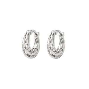 Authentic Bohemian Sterling Silver Hoop <b>Earrings</b> Handmade Artisan Ethnic Pattern Fashion Accessory for Everyday Wear - Product Image 2