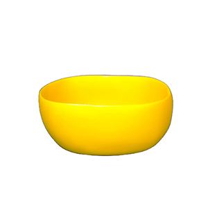Bols profonds jaunes faits à la main, design de style américain, résine polie non revêtue, écologiques, compatibles lave-vaisselle, articles de cuisine pour la maison - Product Image 1
