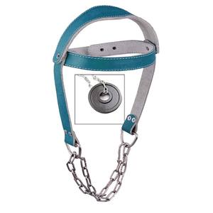 Harnais de tête en cuir robuste de qualité supérieure avec chaîne solide – Accessoire d'équipement de fitness pour la musculation et la gym - Product Image 1