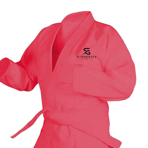 Kimono de karaté blanc classique avec ceinture assortie, en tissu de coton respirant, fournisseur en gros 2026 - Product Image 5