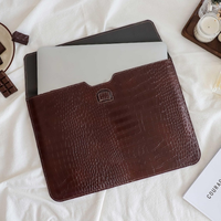 Funda de Cuero Personalizada con Patrón de Cocodrilo para Laptop, con Nombre Personalizado, para Laptops de 13 y 15 Pulgadas, Regalo