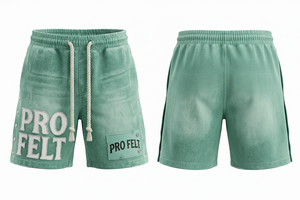 Pantalones Cortos Deportivos de Estilo Urbano para Gimnasio, Playa y Correr, con Detalles de Parches, Estilo Desgastado, Vintage, Cintura con Cordón, 100% Algodón - Product Image 2