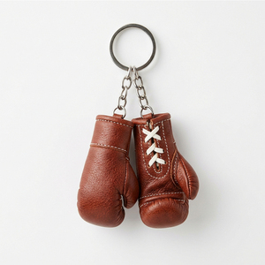 Porte-clés mini-gants de boxe personnalisés tendance, couleur personnalisée, logo élégant, cuir PU de haute qualité - Product Image 1