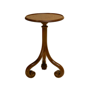 Traditional Style Round Wooden <b>Coffee</b> <b>Table</b> With Scroll <b>Legs</b> <b>For</b> Living Room Decor Furniture Unique Side <b>Table</b> - Product Image 1