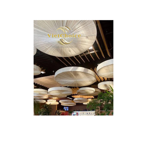 Sombrero Tradicional Vietnamita Vietchoice Quai Thao Non La, con Logotipo Personalizado, Cónico, Hecho a Mano con Bambú, Palma y Hierba Natural, para Playa y Viajes - Product Image 1