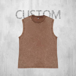 Camiseta Deportiva Personalizada para Hombre, Transpirable, de Secado Rápido, Sin Mangas, para Entrenamiento, Fisicoculturismo, con Logotipo Personalizado - Product Image 5