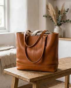 Vintage Style Genuine Leather Hand Purse Unique Leather handbags For Sale Cheap Price Heavyweight Women's Shopping Bag For Sale - Product Image 3