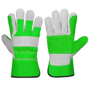 ถุงมือหนังนิรภัย STALWART IMPEX สีส้ม-เทา ปลายนิ้วกันลื่น ทนต่อการเสียดสี ข้อมือตรง น้ำหนัก 11 ออนซ์ ปราศจากน้ำยาง - Product Image 6