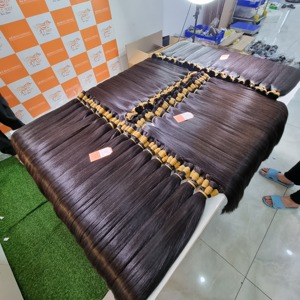 Extensiones de cabello humano indio virgen 100%, precio al por mayor, paquetes saludables a granel, pelucas sin procesar de Vietnam - Product Image 4