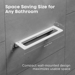 Nouvelle Conception Porte-Serviettes Double en Céramique pour Salle de Bain / Barre à Serviettes / Rail à Serviettes Accessoires Porte-Serviettes - Product Image 3