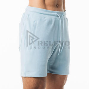 Plain Dyed Custom Breathable Eco-Friendly Knitted Hot Elastic Mid Waist 100% Cotton Knee Length <b>Men's</b> <b>Smart</b> Casual <b>Shorts</b> - Product Image 1