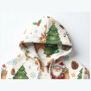 Winter 2026 Women's Christmas Graphic Hoodie Lightweight Long Sleeve Hooded Sweatshirt Western Outfit 100% Polyester Breathable - Product Image 2