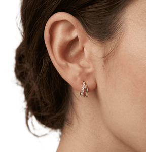 Pendientes de Aro con Diamantes Cultivados en Laboratorio, Minimalistas, Oro Sólido de 10K/14K, Joyería Fina y Elegante - Product Image 6