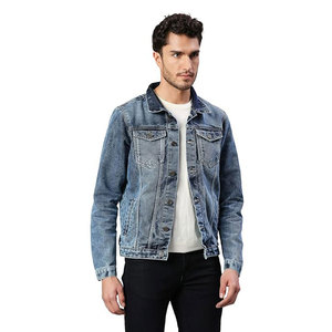 Veste en jean de haute qualité pour hommes, design personnalisé OEM, vente en gros, coupe classique, en vente - Product Image 4
