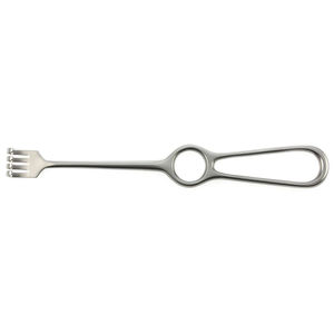 เครื่องมือผ่าตัดกระดูก Volkmann Bone Retractor 4 หัวแหลมและหัวทู่ ด้ามจับแบบห่วง สำหรับศัลยกรรมกระดูก Shuja Surgico - Product Image 6