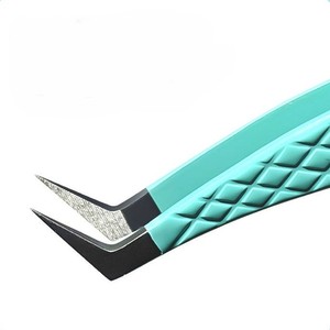 Pince à épiler professionnelle en acier inoxydable pour extensions de cils, haute précision, antistatique, applicateur pour cils volumineux - Product Image 3