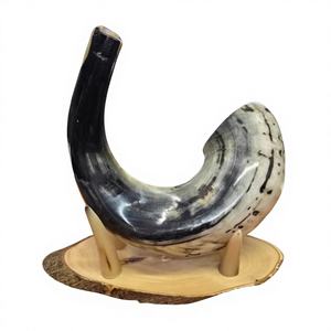 Jarra de Cerveza de Cuerno Vikingo Pulido, Artesanía Natural, Estilo Personalizado Duradero, Jarra de Cuerno de Buey para Beber, Estilo Americano, Navidad, Ecológica - Product Image 1